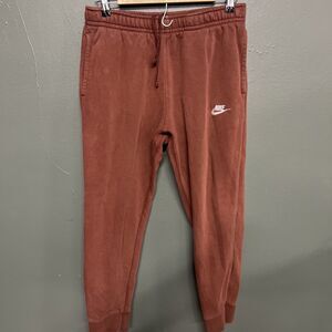 Nike Men's Sportswear Jogger Sweat Pants Size Med Brown BV2671 Tapered